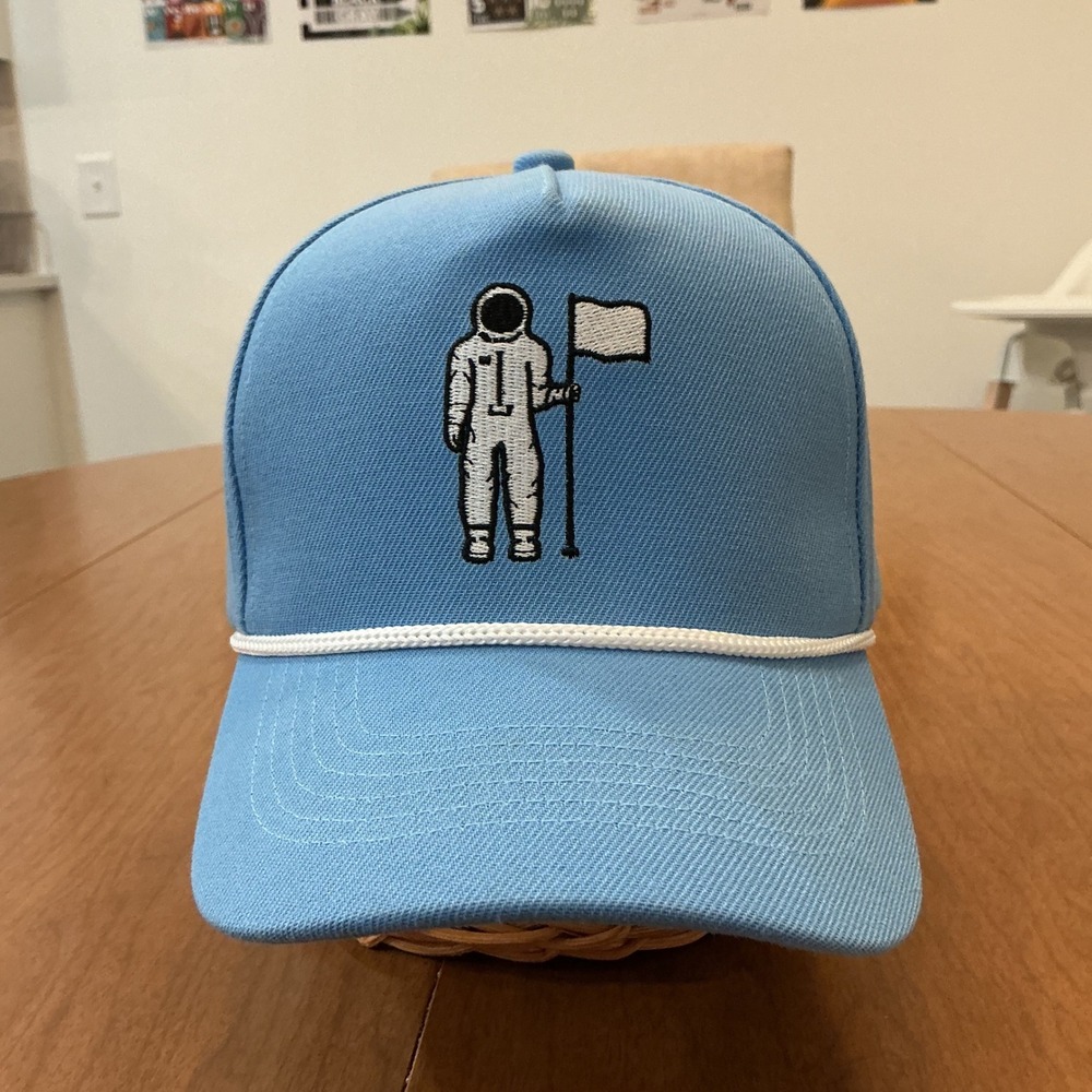 Getaway Golf Collection Hat Mens OSFA Light Blue Astronaut Rope Snapback Cap